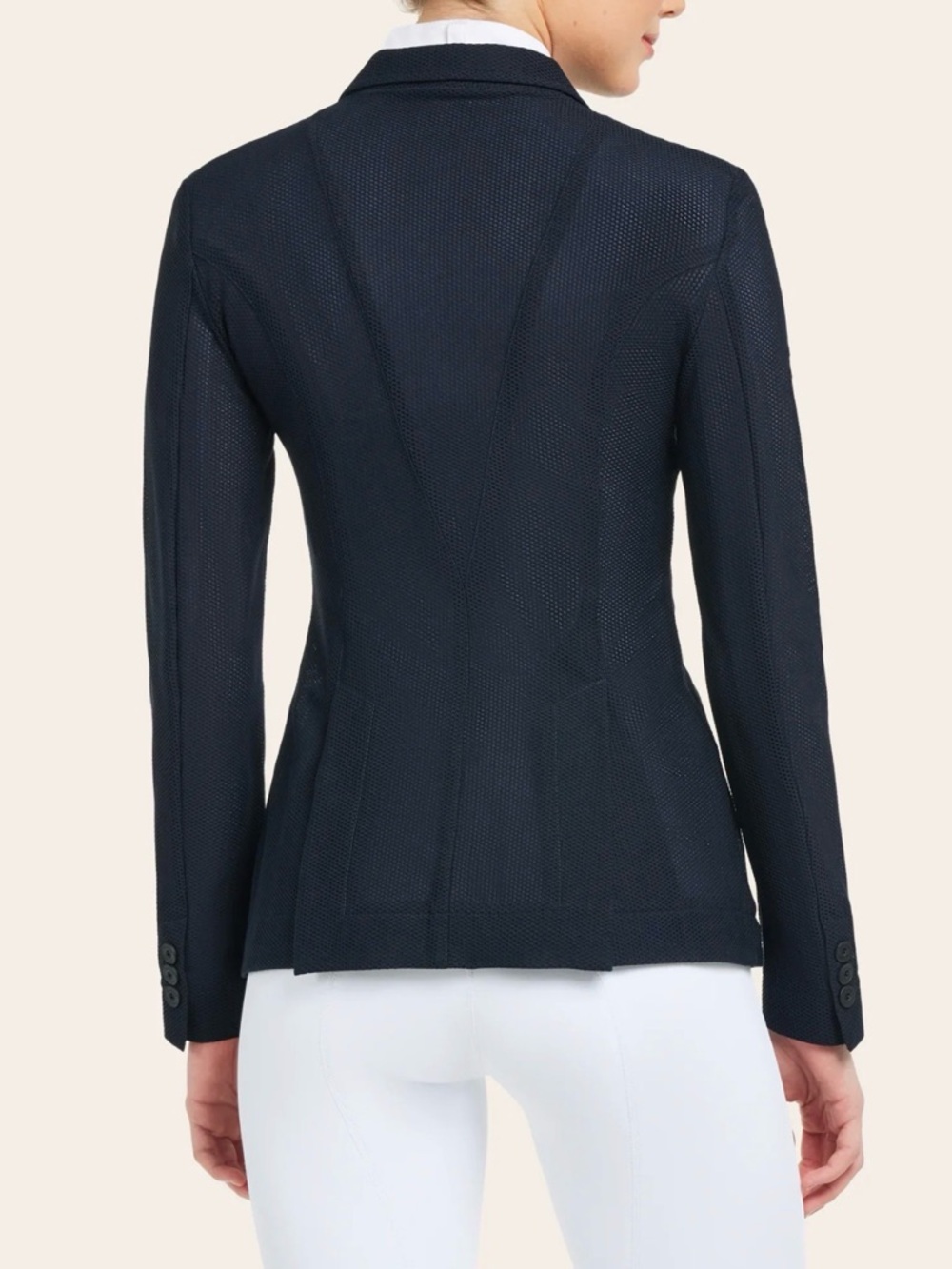 R.J. Classics Harmony Mesh Show Coat - Navy - Picture 2 of 8